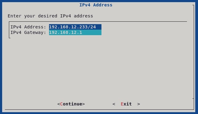 This Screen Alloows You To Setup An Ipv4 Address