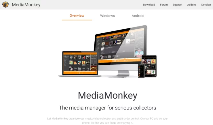 Mediamonkey Homepage