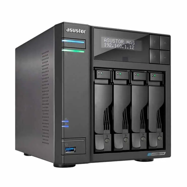 Product Image Of Asustor Lockerstor 4 As6604T Which Is One Of The Best Nas With Ssd Cache Support